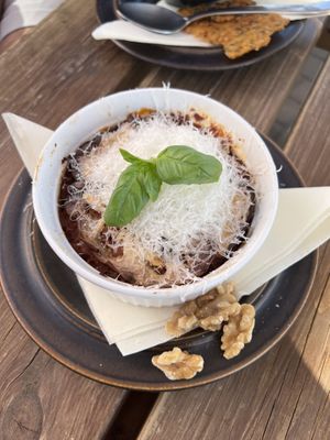 Roasted eggplant-tomato  at Beguta Taimetoidukohvik in Haapsalu