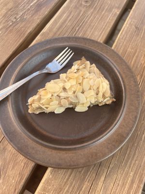 Rhubarb cake  at Beguta Taimetoidukohvik in Haapsalu