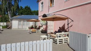 outside area at Beguta Taimetoidukohvik in Haapsalu