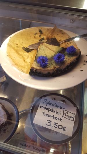 home made cakes at Beguta Taimetoidukohvik in Haapsalu