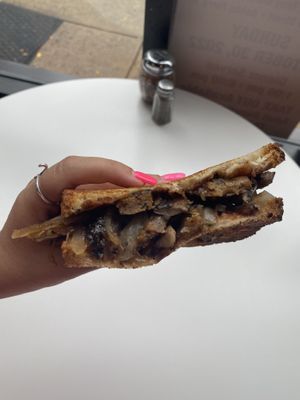 Vegan panini  at Sweet and Savory in Dobbs Ferry