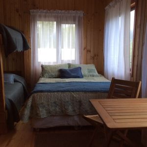 Las Cascadas.  The Blue Room. at Refugio Lodge in Futaleufu