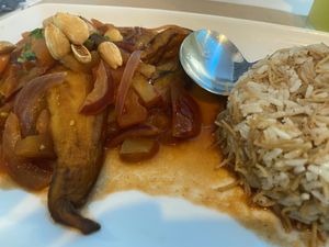 Toasted almonds on top made it complete   at Alamir in Tenerife