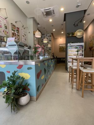 Interior at Oh My Green in Budapest