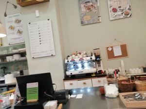 Interior at Oh My Green in Budapest