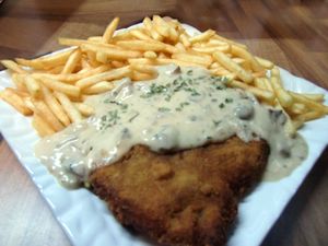 My Anti-Jäger-Schnitzel @ The Curly Cow. at The Curly Cow in Witten