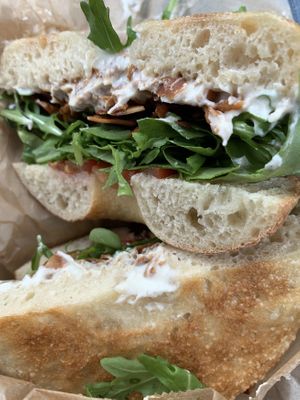 Bagel BLT at Seed to Sprout Bakery in Wanamassa