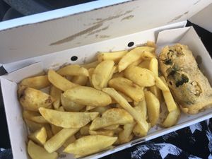 Tofish & medium chips at Best of British in Wool