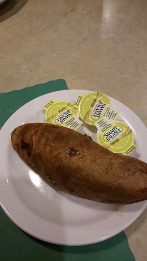 Baked sweet potato.  at Franconia Heritage Restaurant in Souderton