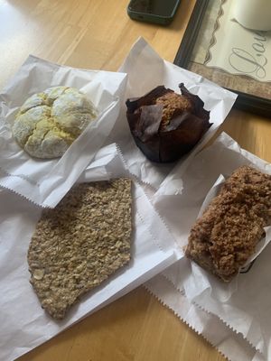 Vegan baked goods  at Fancy Pants Cafe in Bridgewater