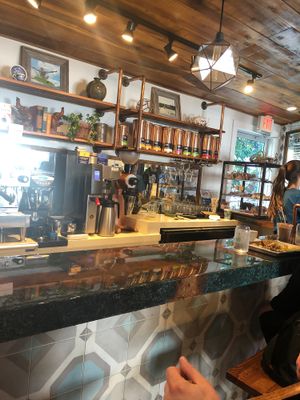 Organic tea & coffee  at Huriyali in Charleston