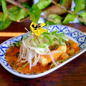 Sweet n sour tofu at Lucky Chan's Laundry and Noodle Bar in Northbridge