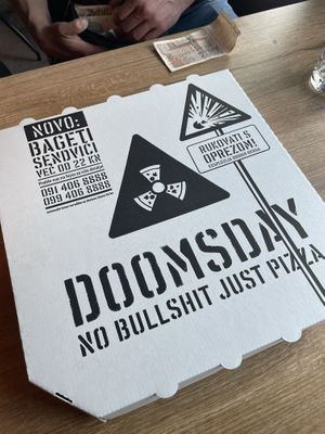   at Pizzeria Doomsday in Zagreb