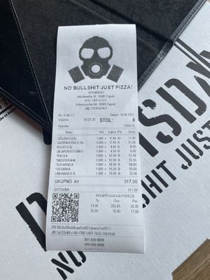   at Pizzeria Doomsday in Zagreb