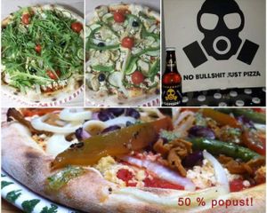 Vegan pizza options + homemade beer at Pizzeria Doomsday in Zagreb
