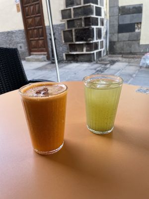 Fresh juices @ Roots, Puerto de la Cruz, Tenerife  at Roots in Tenerife