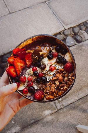 Açaí bowl  at Roots in Tenerife