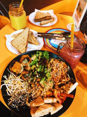 Buddha bowl at Roots in Tenerife