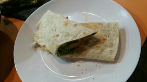 Veggie wrap at Roots in Tenerife
