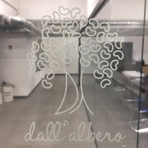 Dall'Albero means "from the tree" and refers to the fact that Dall'Albero cheese are made from cashews. Which, of course, grow on trees. at Dall'Albero in Rome