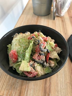 Greek salad  at Dall'Albero in Rome