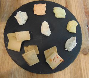 Cheese plate at Dall'Albero in Rome