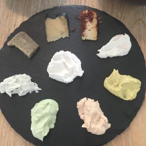 Cheese platter at Dall'Albero in Rome