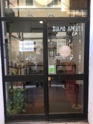From outside at Dall'Albero in Rome