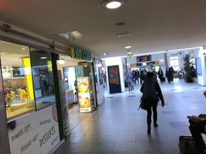 store front inside of train station at Mr. Clou in Gottingen