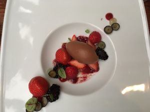 dessert  at Van der Dussen in Delft