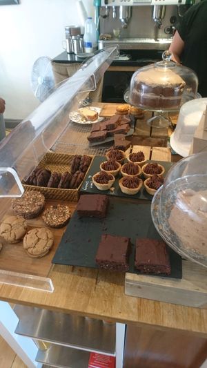 Great selection of cakes at Nomad Bakery in Reading