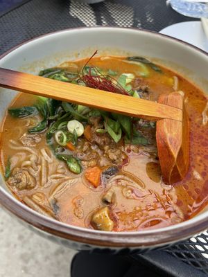 Veggie ramen!  at Ramen Wasabi in Chicago