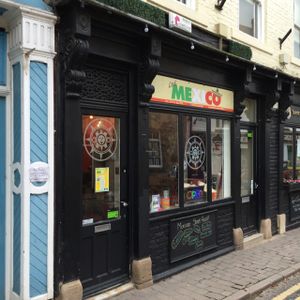 outside  at Little Mexico in Hexham