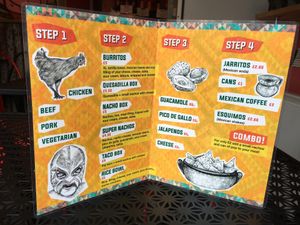 menu  at Little Mexico in Hexham