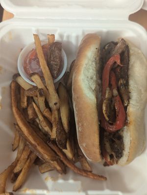 Vegan mushroom cheesesteak at Gooseberries in St Louis