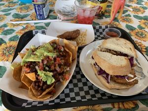 BBQ Tofu Platter at Gooseberries in St Louis