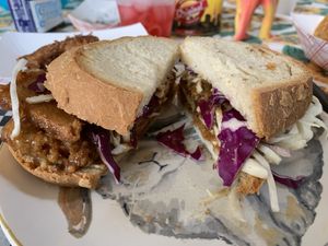 BBQ Tofu at Gooseberries in St Louis