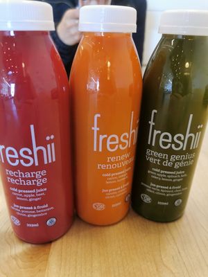 Juices at freshii in Prince George