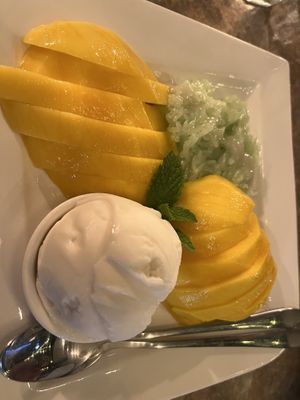Mango dessert   at Siam Purity in Broadbeach