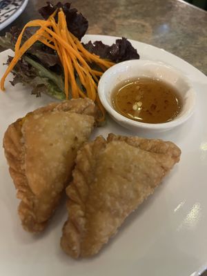 Curry puffs  at Siam Purity in Broadbeach