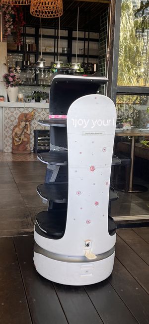 Robot waitress  at Siam Purity in Broadbeach