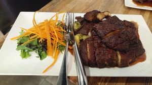 The "duck" has an amazing texture.... And the calamari? 😍 at Siam Purity in Broadbeach