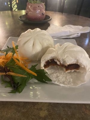 Steamed pork buns  at Siam Purity in Broadbeach