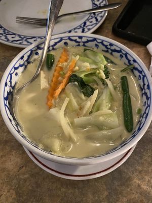 Tofu green curry  at Siam Purity in Broadbeach