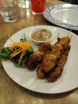 Satay skewers at Siam Purity in Broadbeach