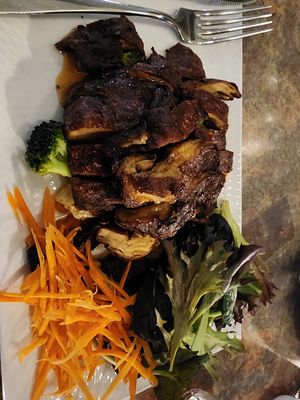 Crispy mock duck at Siam Purity in Broadbeach