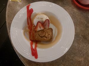 Banana cake w/ ice-cream at Siam Purity in Broadbeach