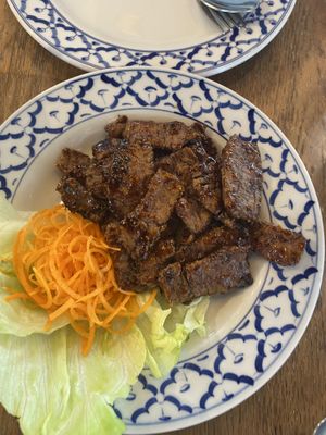 BBQ grilled ‘pork’  at Siam Purity in Broadbeach