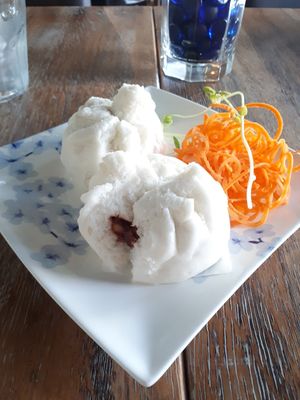 Pork buns at Siam Purity in Broadbeach