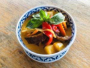 Vegan Duck Red Curry (Spicy) at Siam Purity in Broadbeach